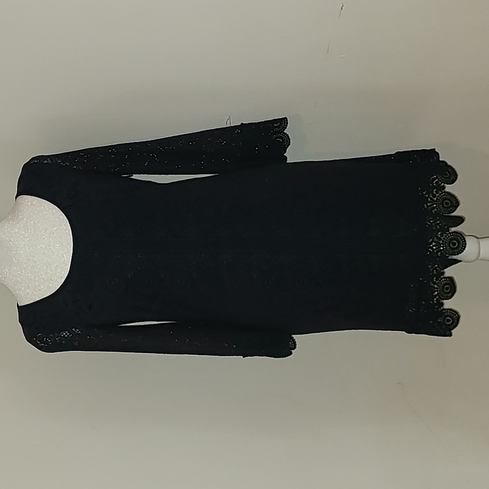 LAUNDRY Navy long sleeve dress